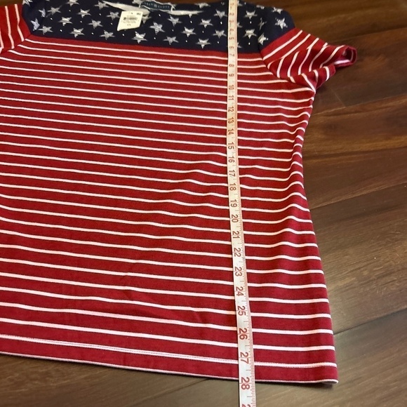 🌿SALE🌿KAREN SCOTT Patriotic Blouse size OX - Picture 5 of 7